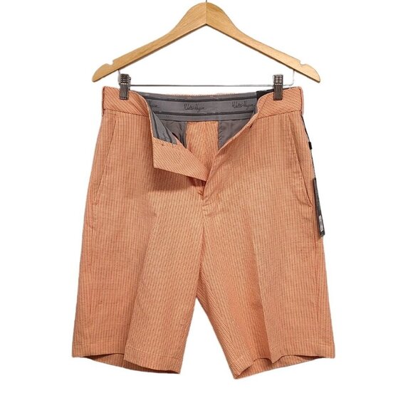 Walter Hagen Golf Shorts Mens 30 Light Apricot Seersucker Perfect 11 Collection - Picture 3 of 9